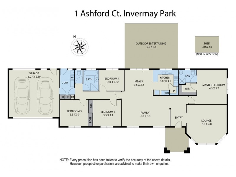 1 Ashford Court, Invermay Park VIC 3350 Floorplan