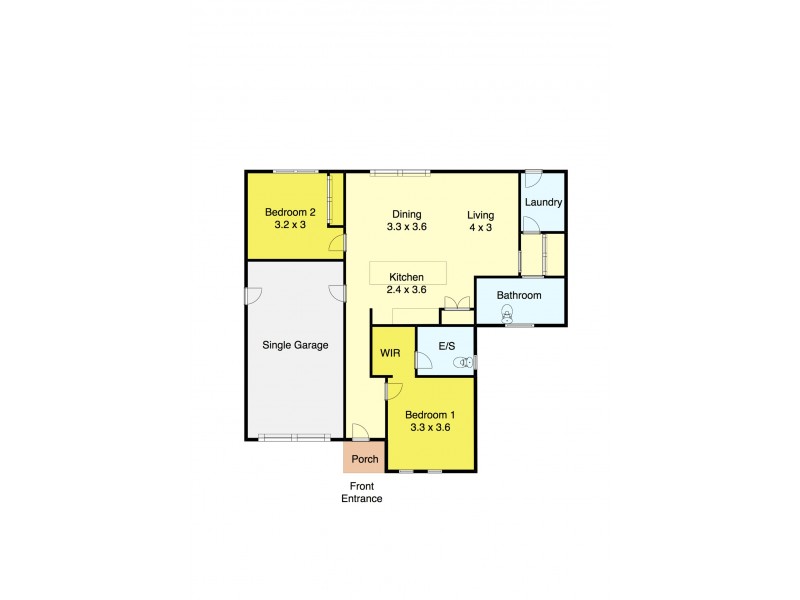5/4 Wood Street, Soldiers Hill VIC 3350 Floorplan