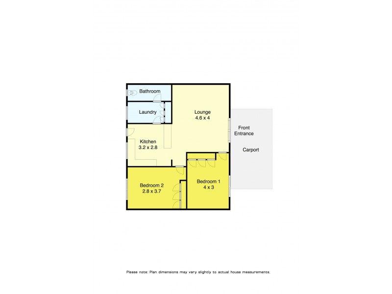 2/14 Recreation Road, Mount Clear VIC 3350 Floorplan