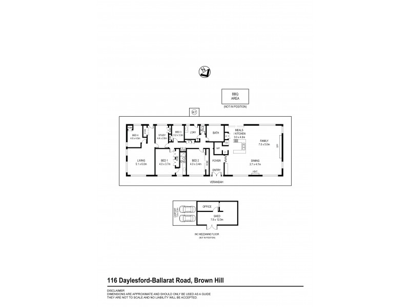 116 Daylesford Road, Brown Hill VIC 3350 Floorplan