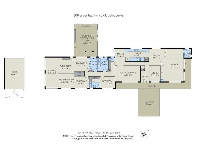 309 Greenhalghs Road, Delacombe VIC 3356 Floorplan
