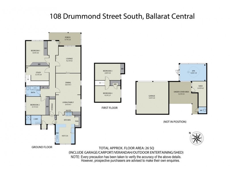 108 Drummond Street South, Ballarat Central VIC 3350 Floorplan
