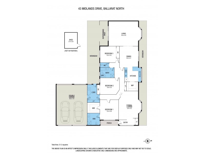 43 Midlands Drive, Ballarat North VIC 3350 Floorplan
