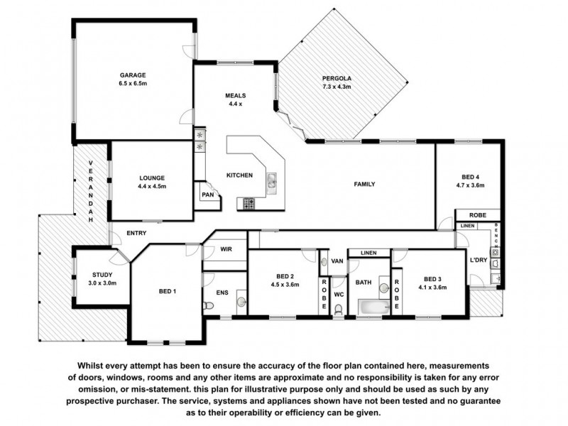 13 Panorama Crescent, Naracoorte SA 5271 Floorplan