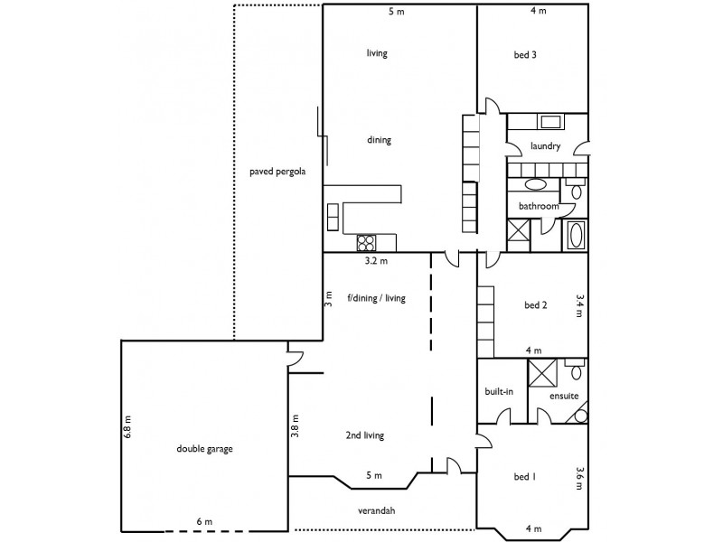 2 Fourth Avenue, Naracoorte SA 5271 Floorplan