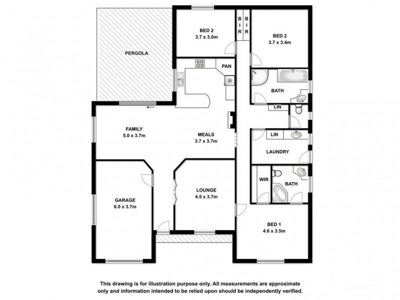 8 Thornbill Crescent, Naracoorte SA 5271 Floorplan