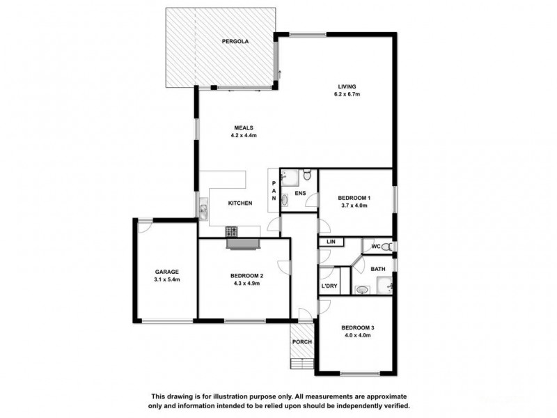 16 Fourth Avenue, Naracoorte SA 5271 Floorplan