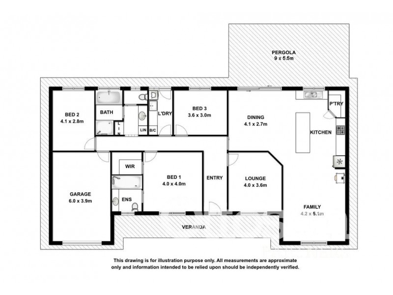 2 Pallant Close, Naracoorte SA 5271 Floorplan