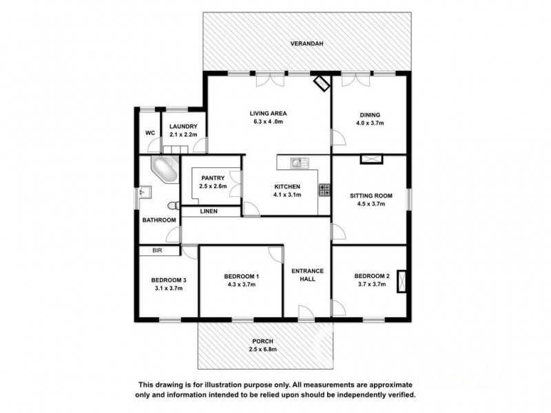72 Gordon Street, Naracoorte SA 5271 Floorplan