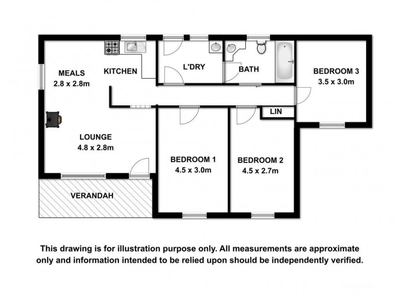26 Sixth Ave, Naracoorte SA 5271 Floorplan