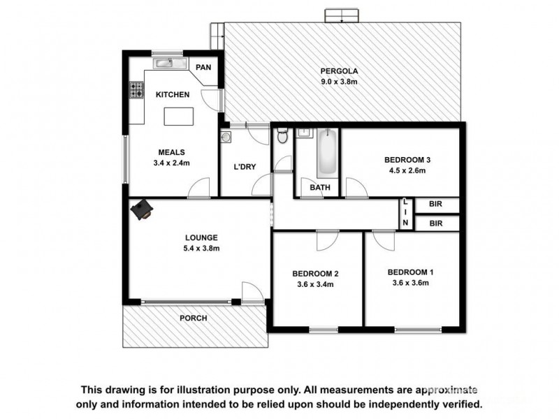 14 Illawarra Street, Naracoorte SA 5271 Floorplan