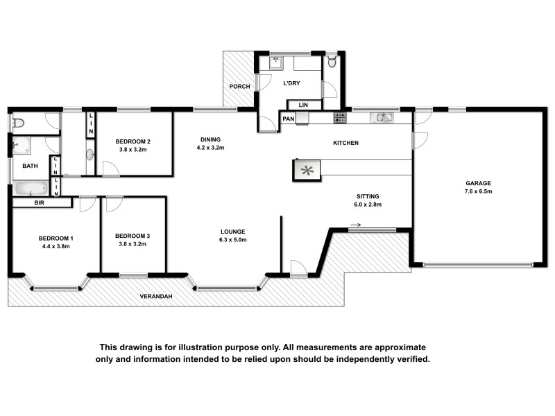 2 Pethick Street, Naracoorte SA 5271 Floorplan