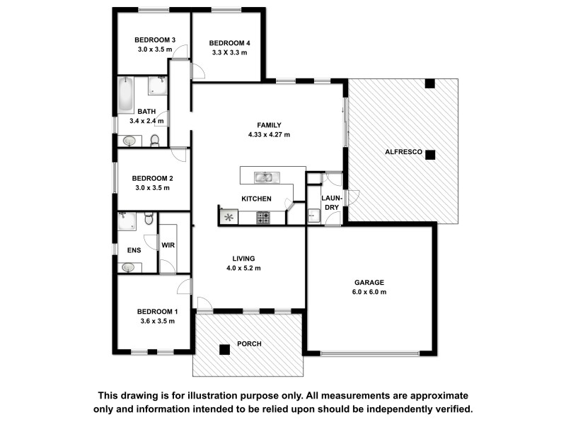 100 Cedar Avenue, Naracoorte SA 5271 Floorplan