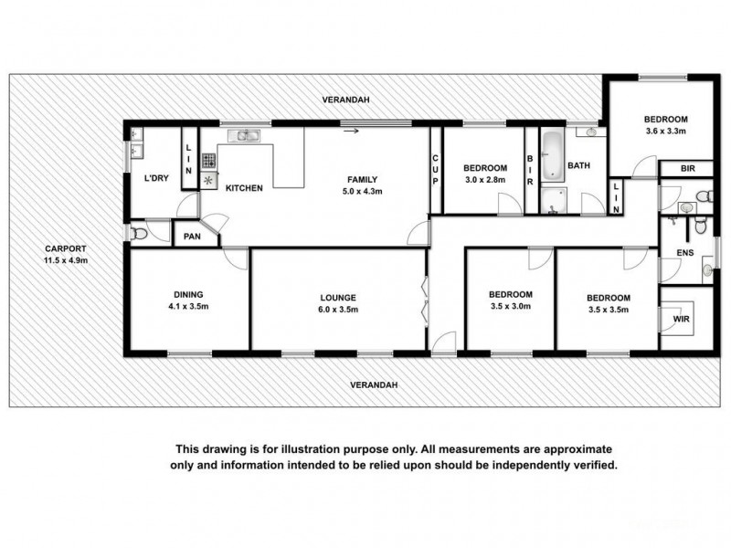 7 Fordham Avenue, Naracoorte SA 5271 Floorplan