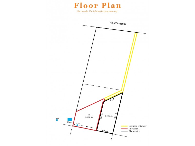 Allot 1 Mt McIntosh Road, Naracoorte SA 5271 Floorplan