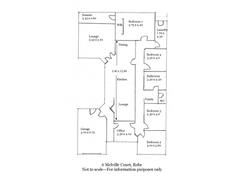 6 Melville Court, Robe SA 5276 Floorplan