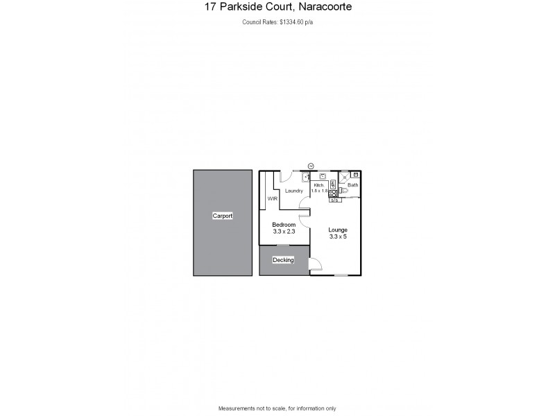 17 Parkside Court, Naracoorte SA 5271 Floorplan