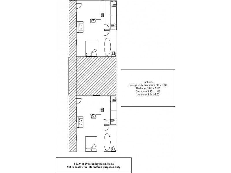 1 and 2 – 11 Woolundry Road, Robe SA 5276 Floorplan