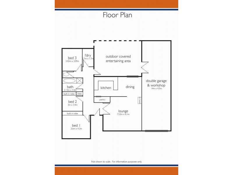 8 Fourth Avenue, Naracoorte SA 5271 Floorplan