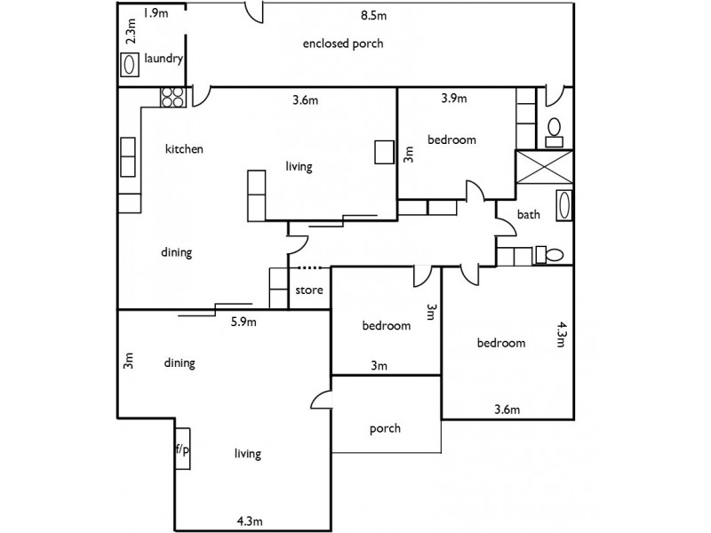 17 First Avenue, Naracoorte SA 5271 Floorplan