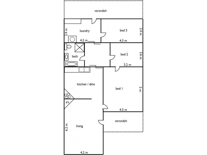 42 Wallace Street, Apsley VIC 3319 Floorplan