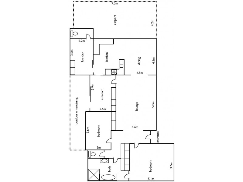 56 Jenkins Terrace, Naracoorte SA 5271 Floorplan