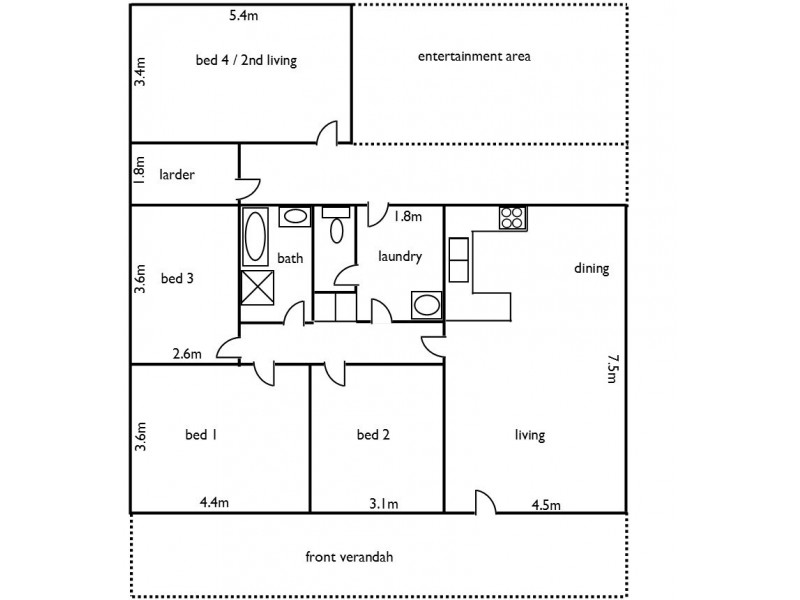 43 Laidlaw Street, Apsley VIC 3319 Floorplan