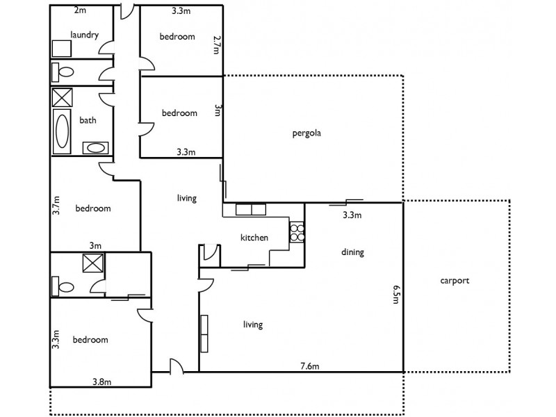 8 Willow Avenue, Lucindale SA 5272 Floorplan