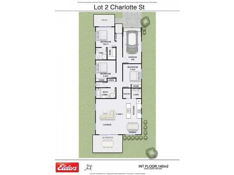 Dwelling 2, 70 Charlotte Street, Bangalow NSW 2479 Floorplan