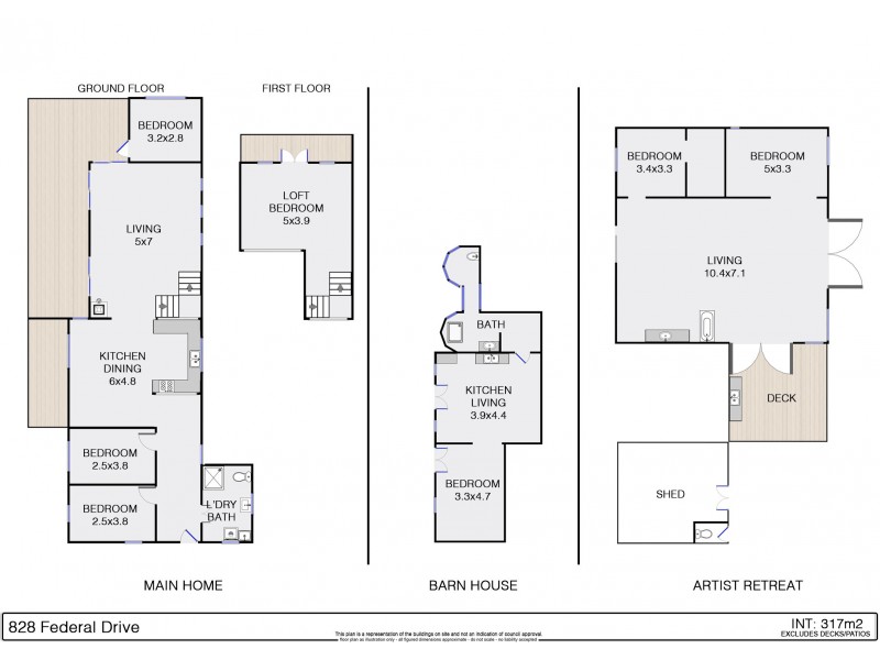 828 Federal Drive, Federal NSW 2480 Floorplan