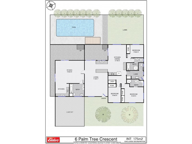 6 Palm Tree Crescent, Bangalow NSW 2479 Floorplan