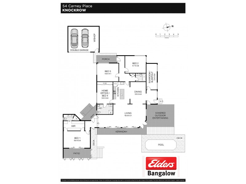54 Carney Place, Knockrow NSW 2479 Floorplan