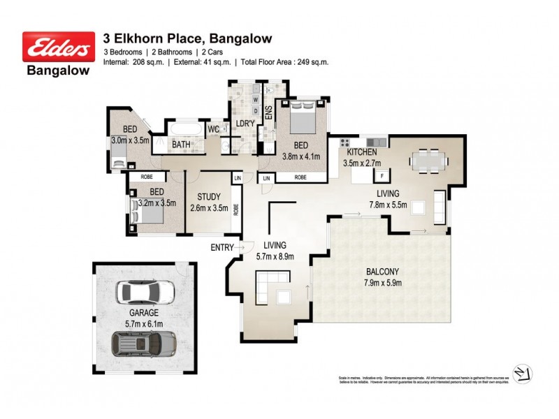 3 Elkhorn Place, Bangalow NSW 2479 Floorplan