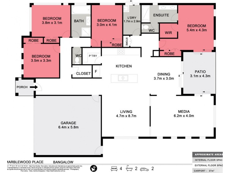 6 Marblewood place, Bangalow NSW 2479 Floorplan