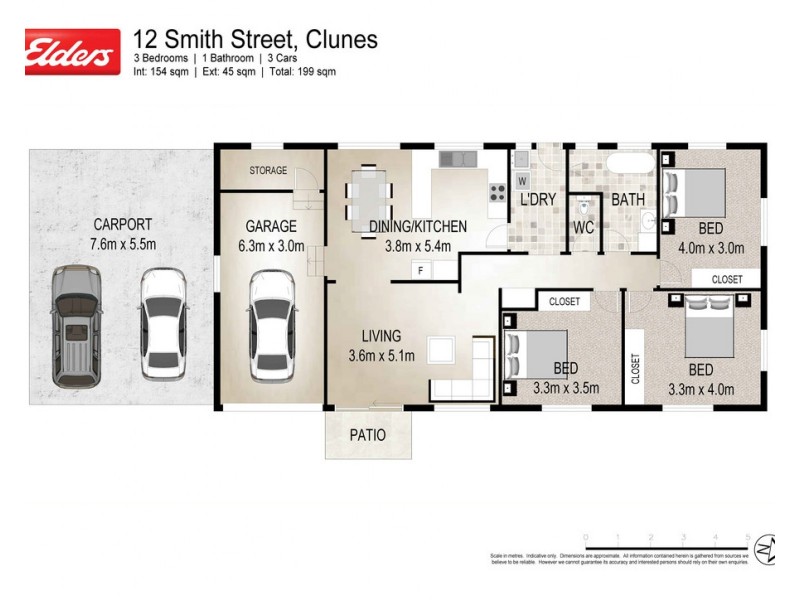 12 SMITH STREET, Clunes NSW 2480 Floorplan