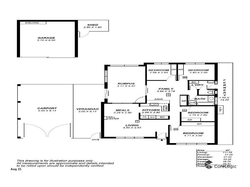 5 Moncur Street, Woodcroft SA 5162 Floorplan