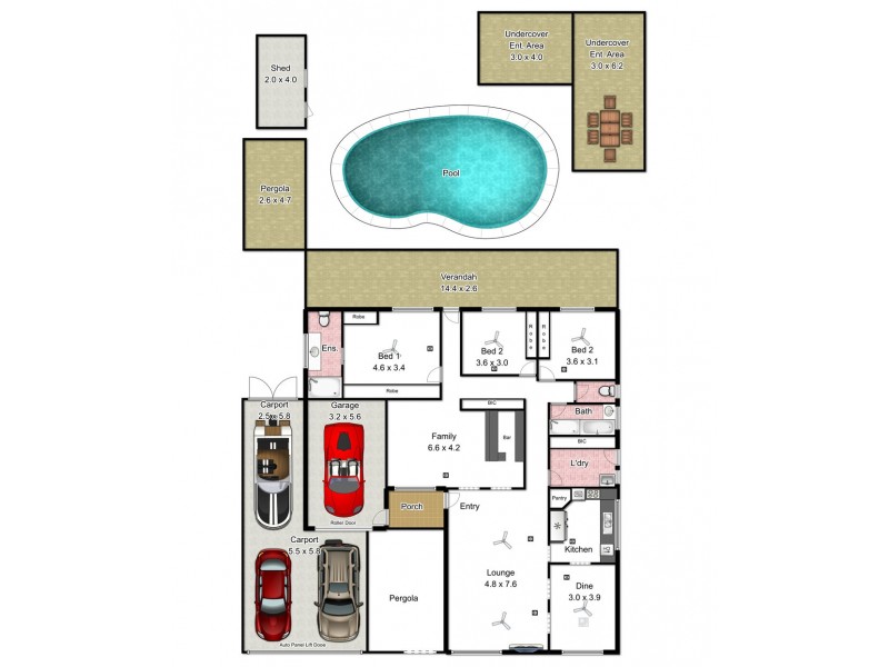 5 Carol Crescent, Morphett Vale SA 5162 Floorplan
