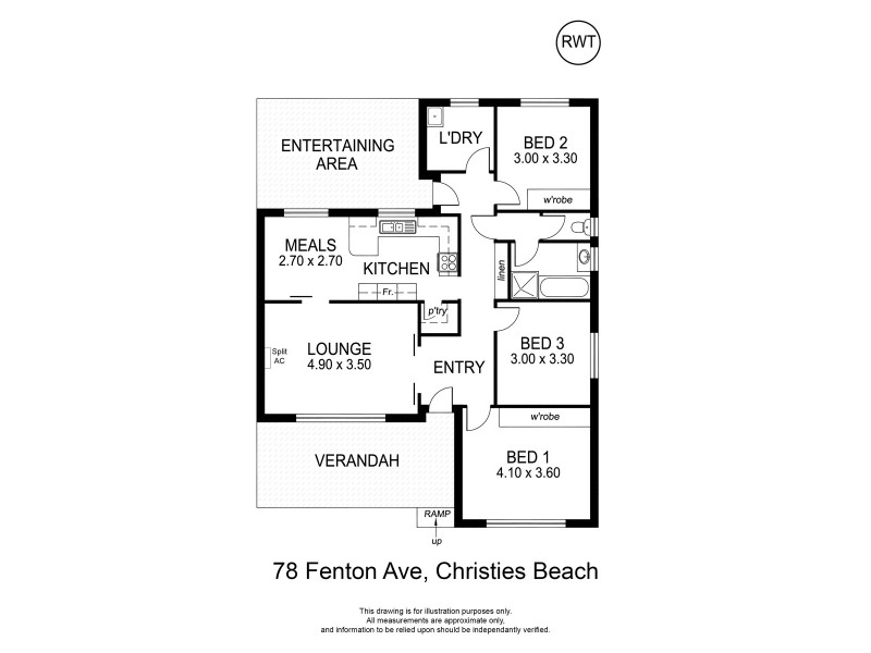 78 Fenton Avenue, Christies Beach SA 5165 Floorplan