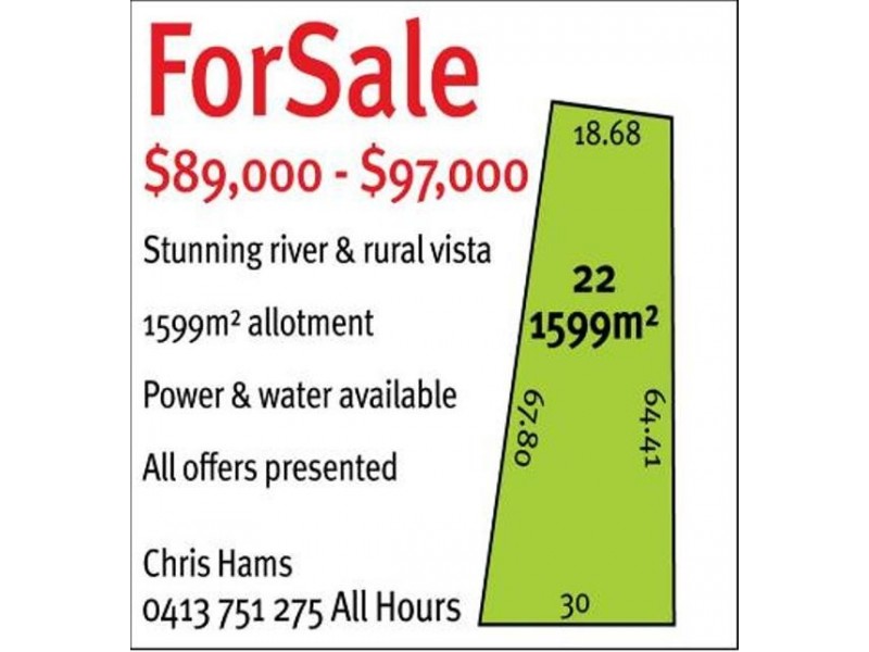 Lot 22 Greenshields Road, Younghusband SA 5238