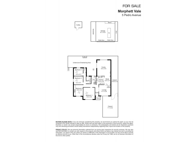 5 Pedro Avenue, Morphett Vale SA 5162 Floorplan