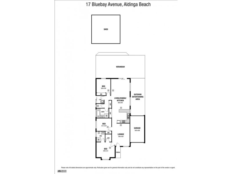17 Blue Bay Avenue, Aldinga Beach SA 5173 Floorplan