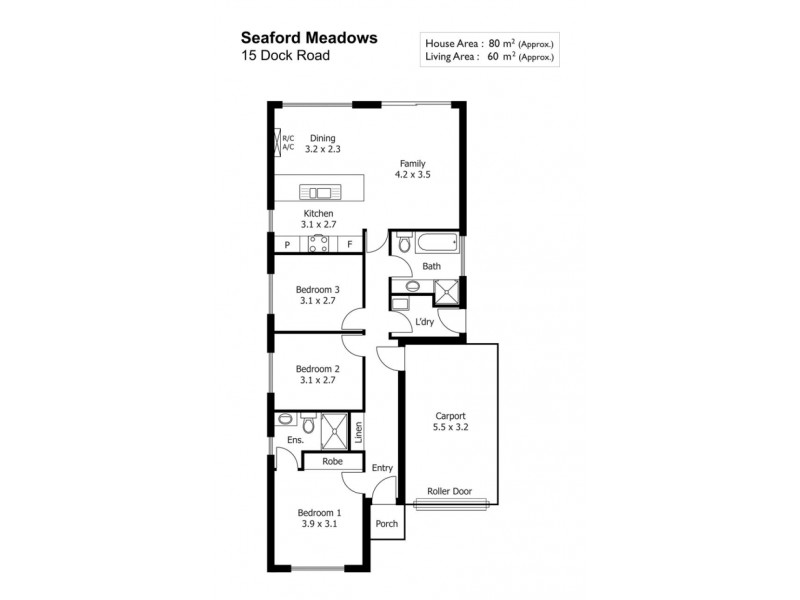 15 Dock Road, Seaford Meadows SA 5169 Floorplan