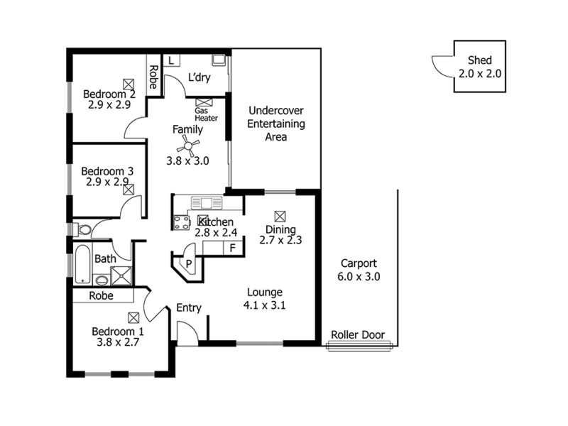 1 Oakhill Crescent, Morphett Vale SA 5162 Floorplan