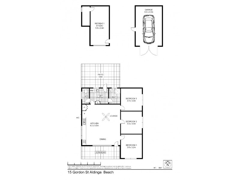 15 Gordon Street, Aldinga Beach SA 5173 Floorplan