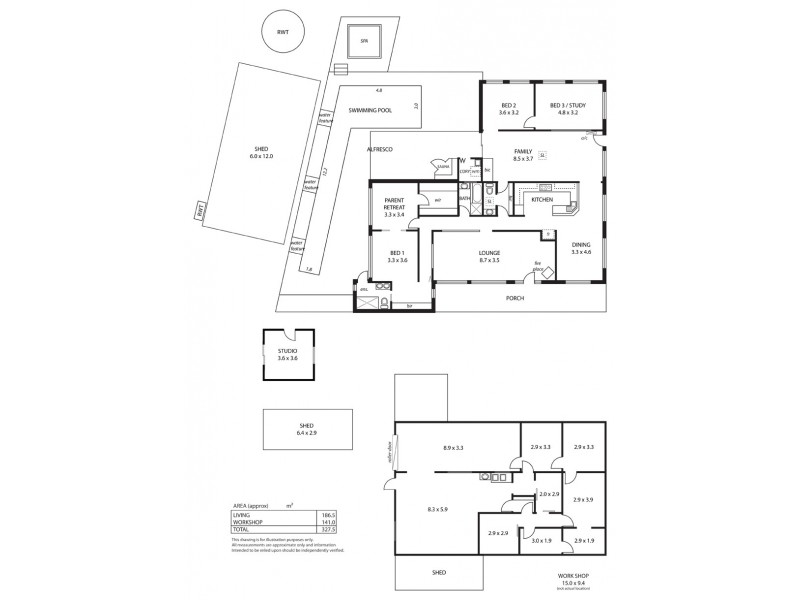 329 Harvey Road, Prospect Hill, Meadows SA 5201 Floorplan