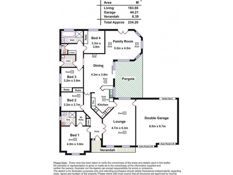 16 Erebus Glen, Hallett Cove SA 5158 Floorplan