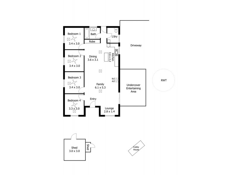 1 Phillip Street, Moana SA 5169 Floorplan
