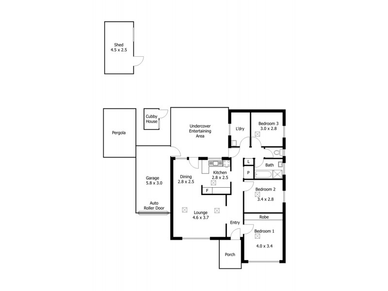 13 Arnold Drive, Hackham SA 5163 Floorplan
