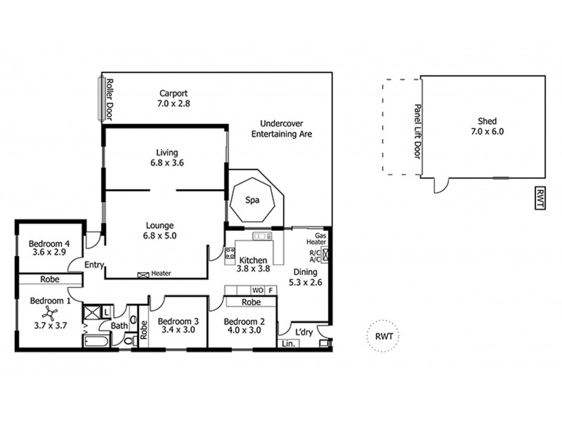 12 Macquarie Street, Moana SA 5169 Floorplan