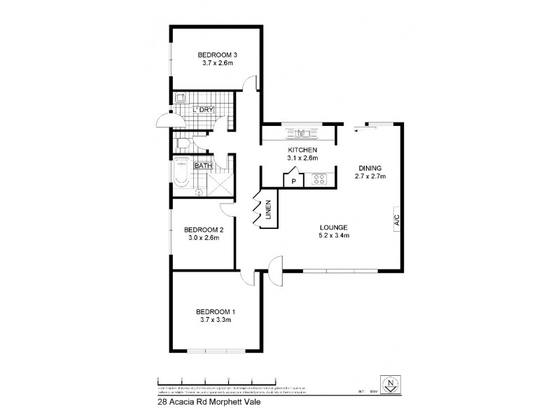 28 Acacia Road, Morphett Vale SA 5162 Floorplan
